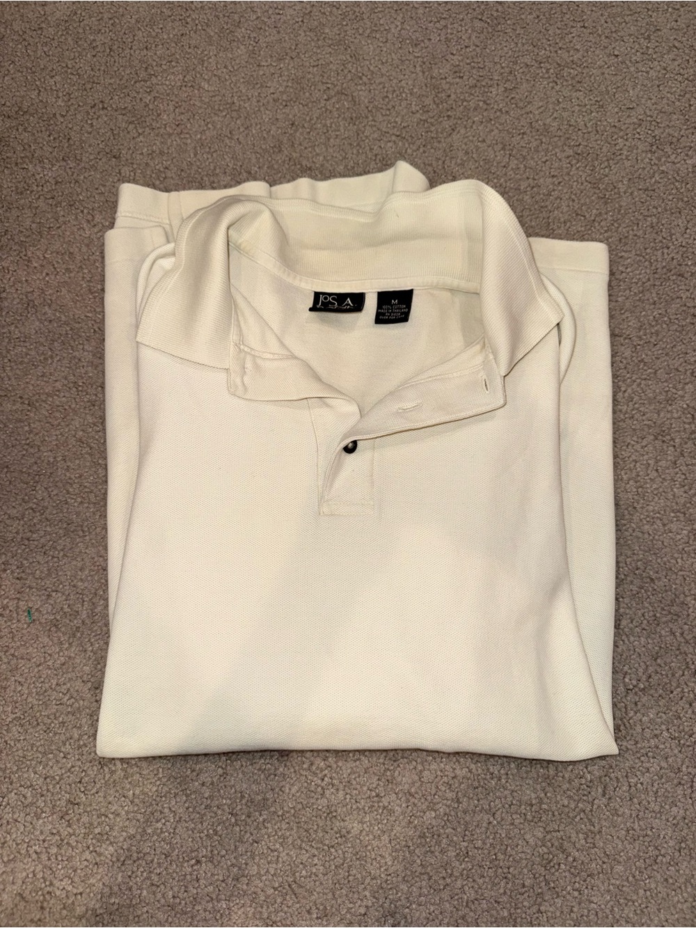 Jos. A. Bank Cream Polo Shirt